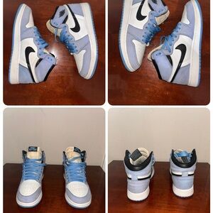 . Jordan 1 Retro OG High University Blue Size 6.5y